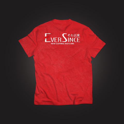 BRUSH TEE RED (FADED WASH)