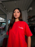 BRUSH TEE RED (FADED WASH)