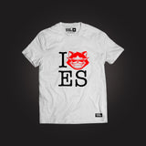 I <3 ES TEE WHITE